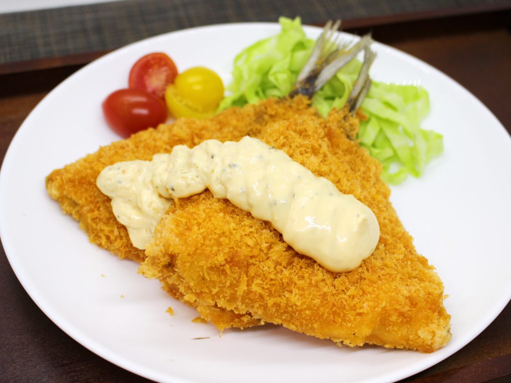 鯵フライのタルタルソース